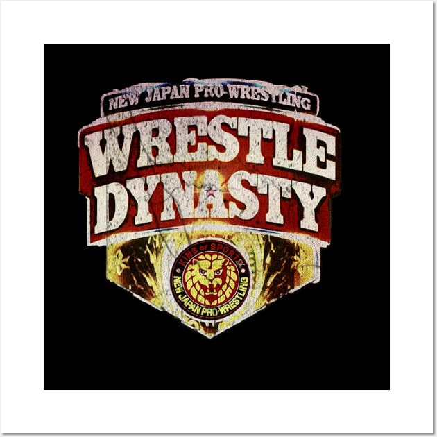 wrestle dynasty : new japan pro wrestling Wall Art by valentinewords